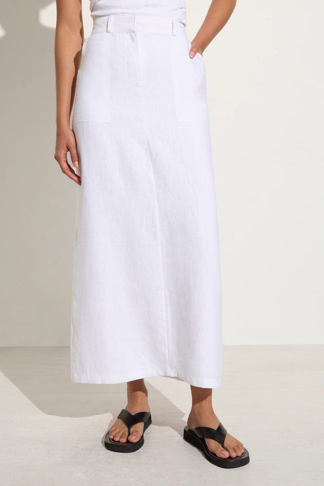 Amreli Maxi Skirt White Faithfull the Brand AU