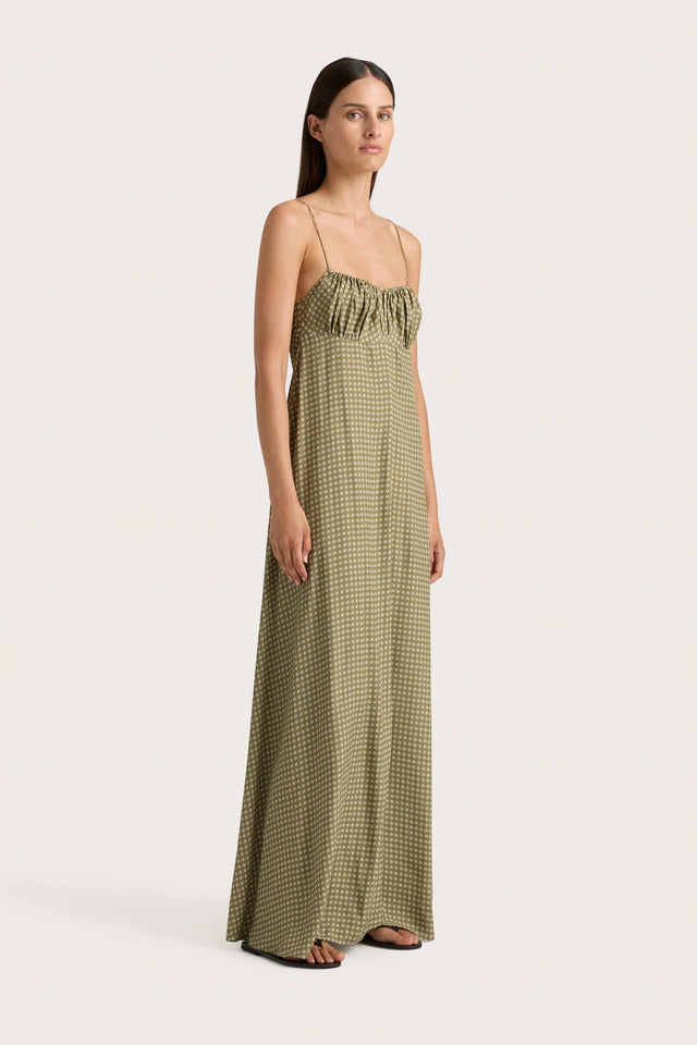 Anessa Maxi Dress Oliander Khaki