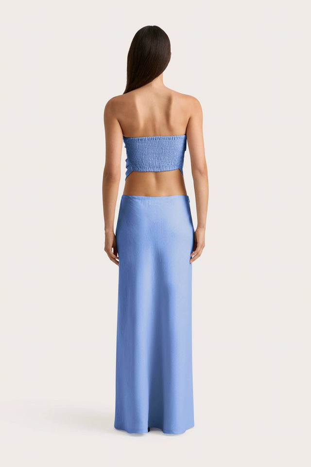 Antibes Strapless Top Mid Blue