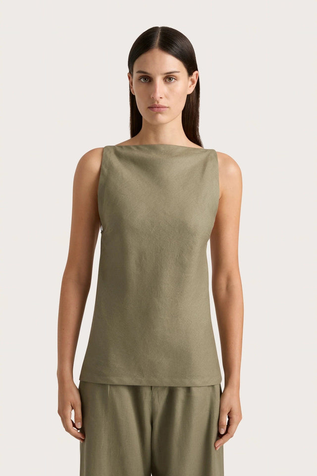 Antibes Top Khaki