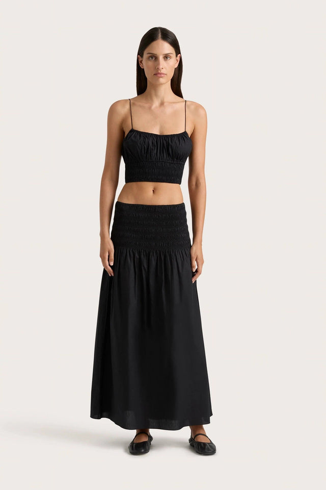 Baia Midi Skirt Black