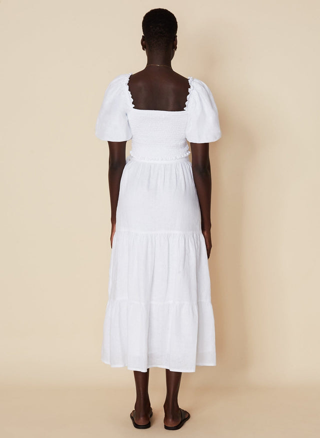 Barnette Top Plain White - Final Sale VACANCES Fashion Tops