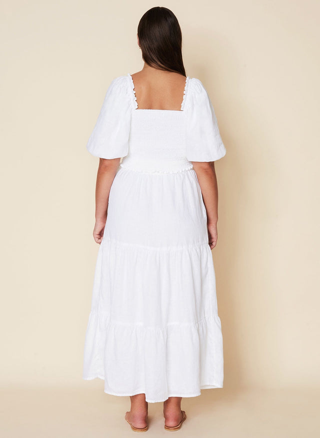 Barnette Top Plain White - Final Sale VACANCES Fashion Tops