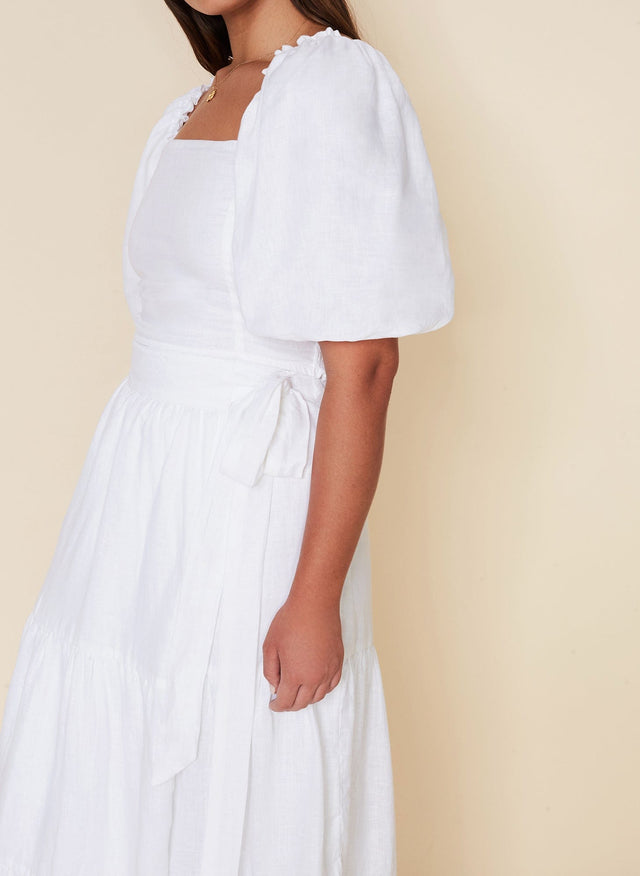 Barnette Top Plain White - Final Sale VACANCES Fashion Tops