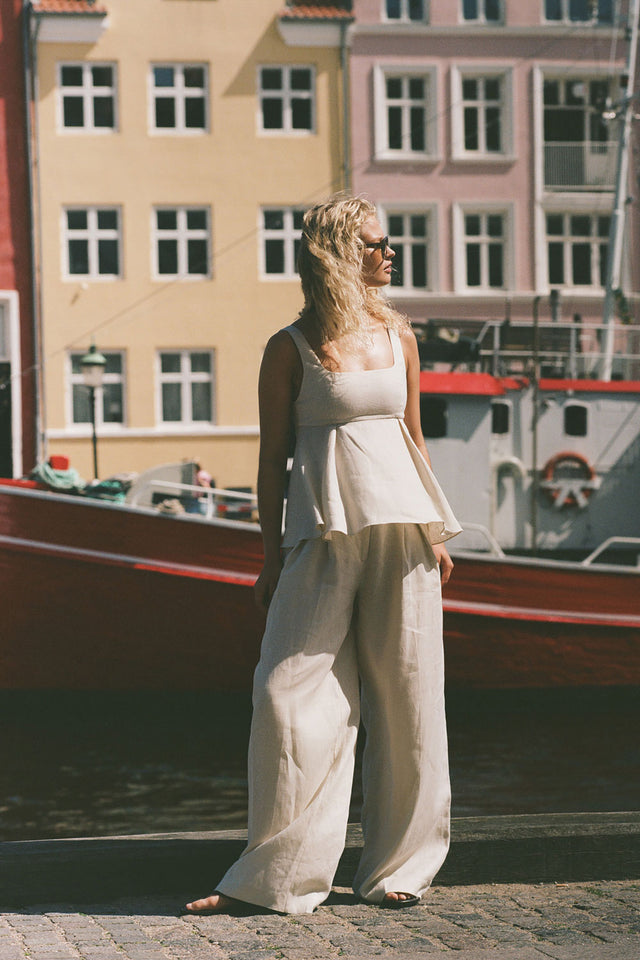Sofia Trouser Ecru