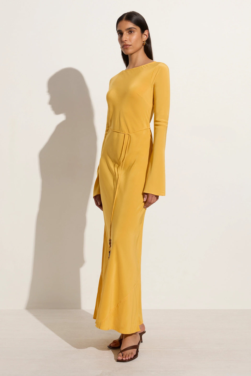 Serena Pointelle Knit Maxi Dress