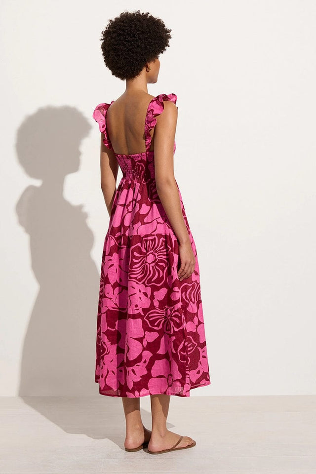 Benito Midi Dress Mica Floral Pink