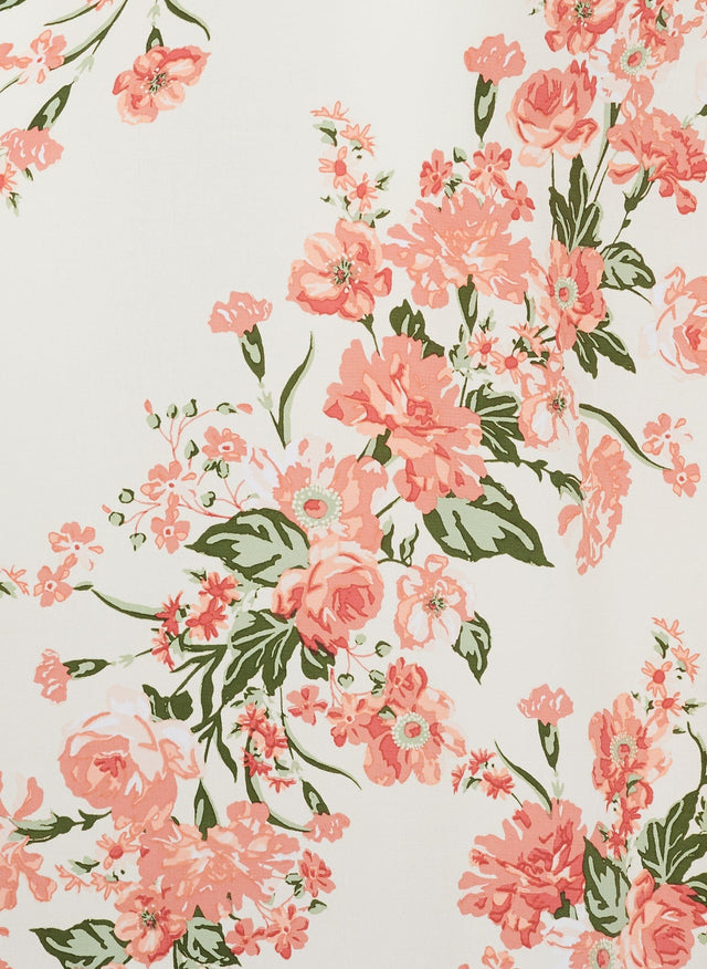 Bronte Midi Dress Magnolia Floral Print - Final Sale MEMOIRE Midi Dress