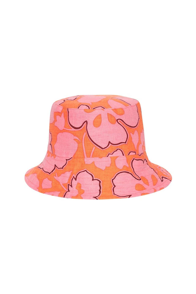 Bucket Hat Paraiso Floral Print ISLAS ACC Hats FFA043-PRP-PAR-OS