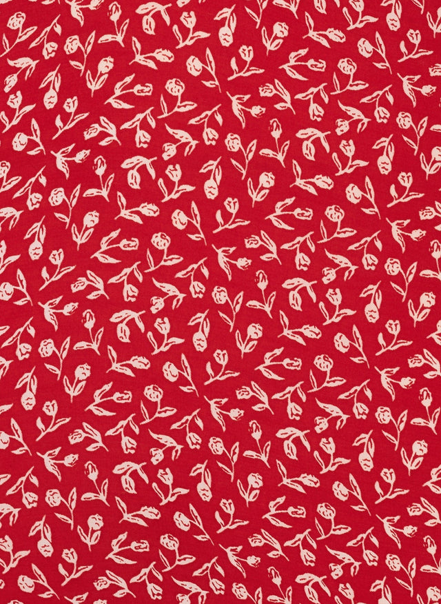 Calla Mini Dress Maddy Floral Print - Vintage Red - Final Sale LES TEMPS DES FLEURS Mini Dress