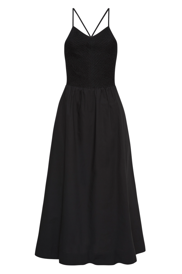 Camera Midi Dress Black