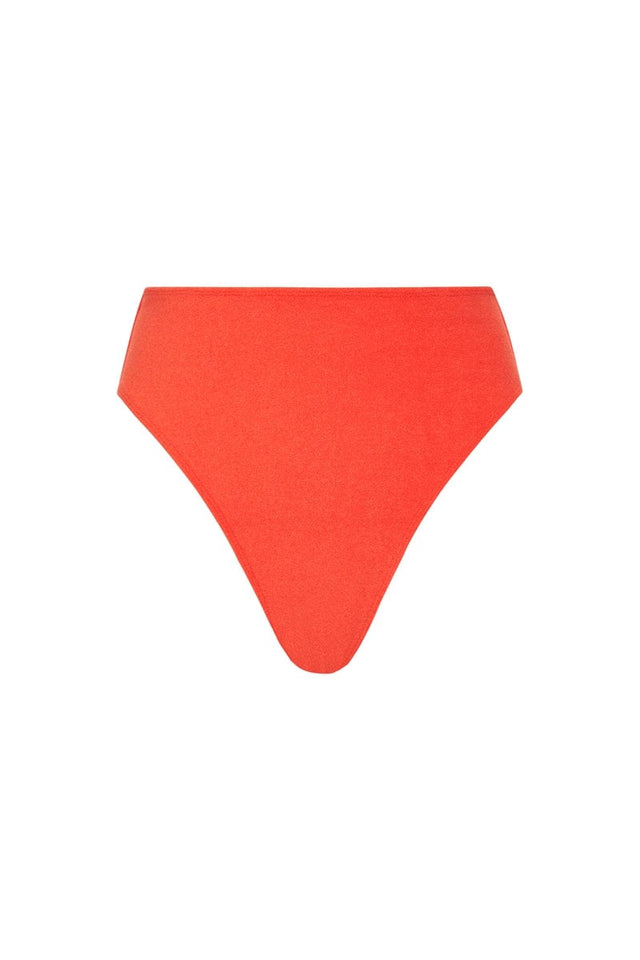 Chania Bikini Bottoms Morange Towelling - Final Sale
