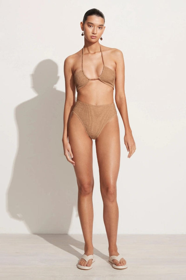 Chania Bikini Bottoms Plain Stone - Final Sale