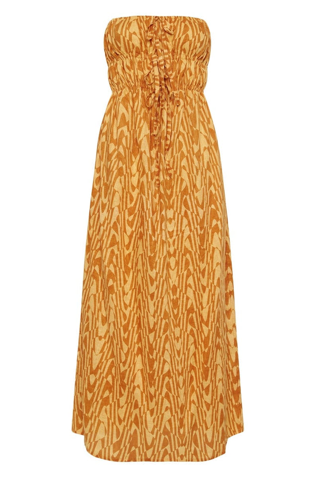 Contessa Midi Dress Cefalu Print IL MEDITERRANEO Midi Dress