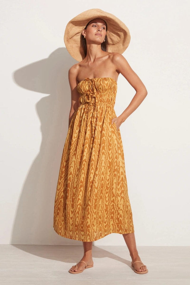 Contessa Midi Dress Cefalu Print - Final Sale