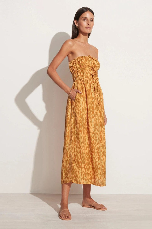 Contessa Midi Dress Cefalu Print - Final Sale
