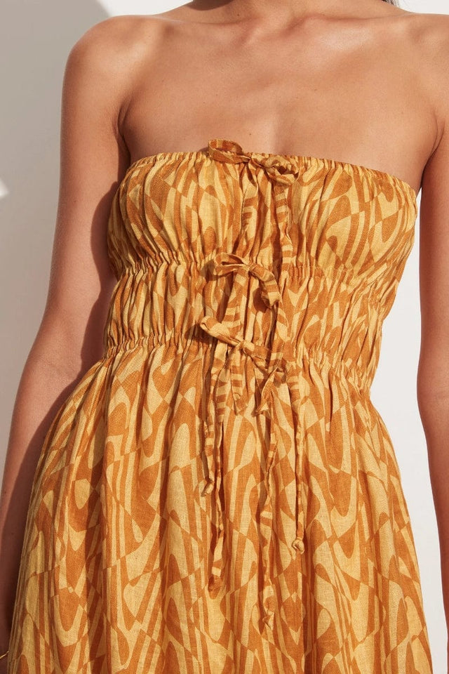 Contessa Midi Dress Cefalu Print - Final Sale