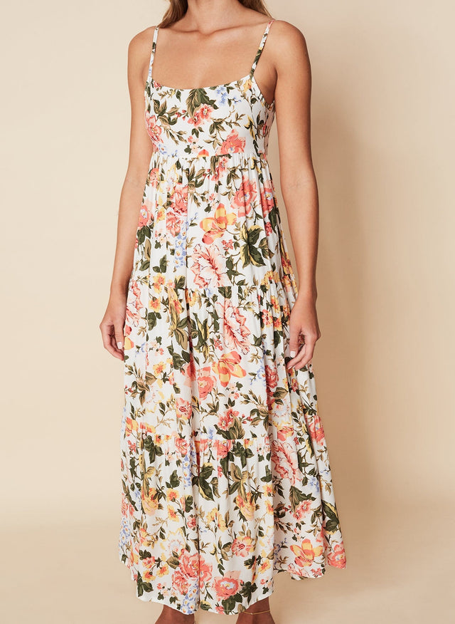 Corvina Midi Dress Teatro Floral Print - Final Sale LES TEMPS DES FLEURS Midi Dress