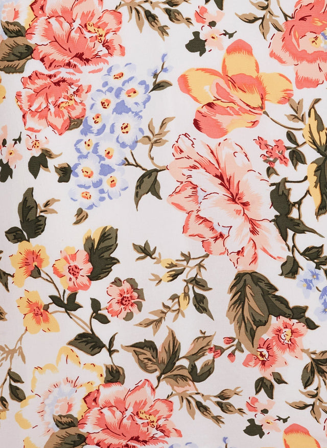Corvina Midi Dress Teatro Floral Print - Final Sale LES TEMPS DES FLEURS Midi Dress
