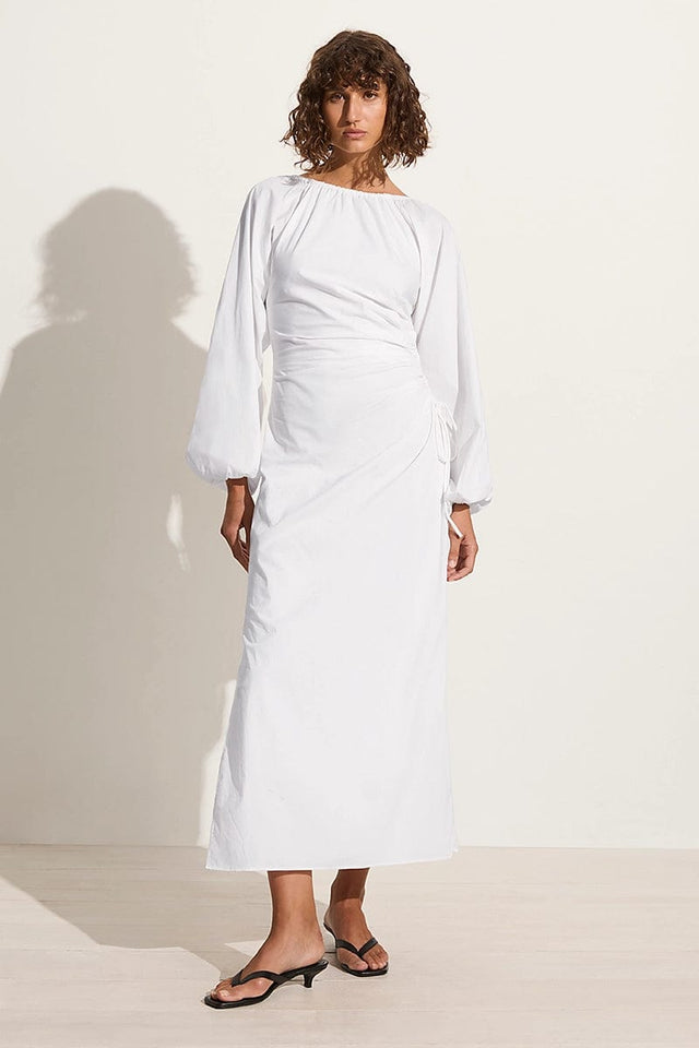 De Deus Midi Dress White
