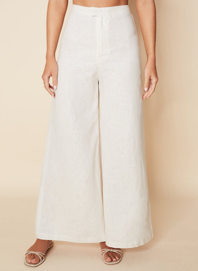 Duda Pants Plain Coconut - Final Sale LES TEMPS DES FLEURS Pants