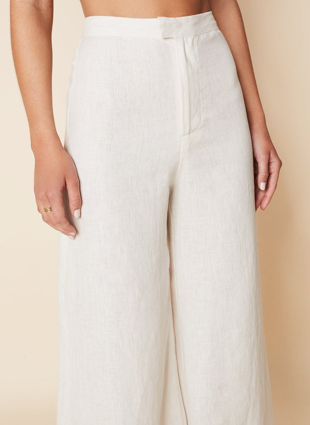 Duda Pants Plain Coconut - Final Sale LES TEMPS DES FLEURS Pants