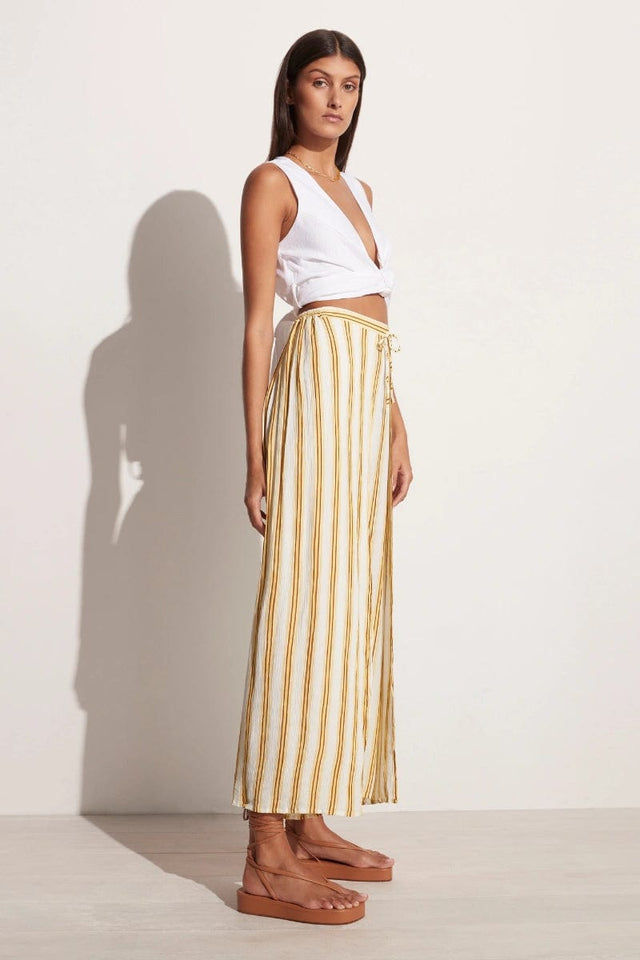El Careyes Pants Tico Stripe Print - Final Sale