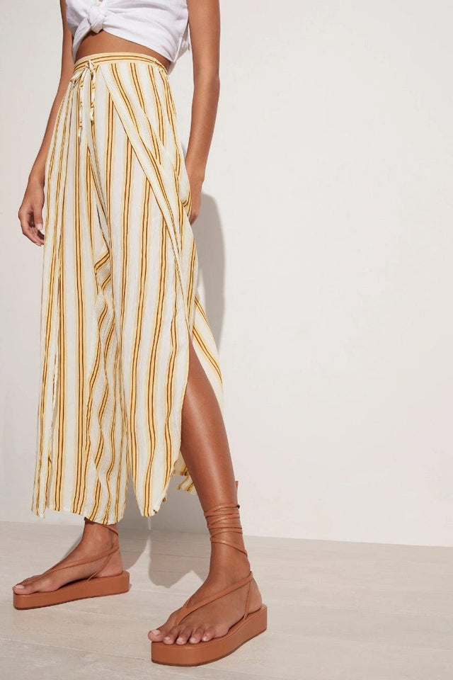 El Careyes Pants Tico Stripe Print - Final Sale