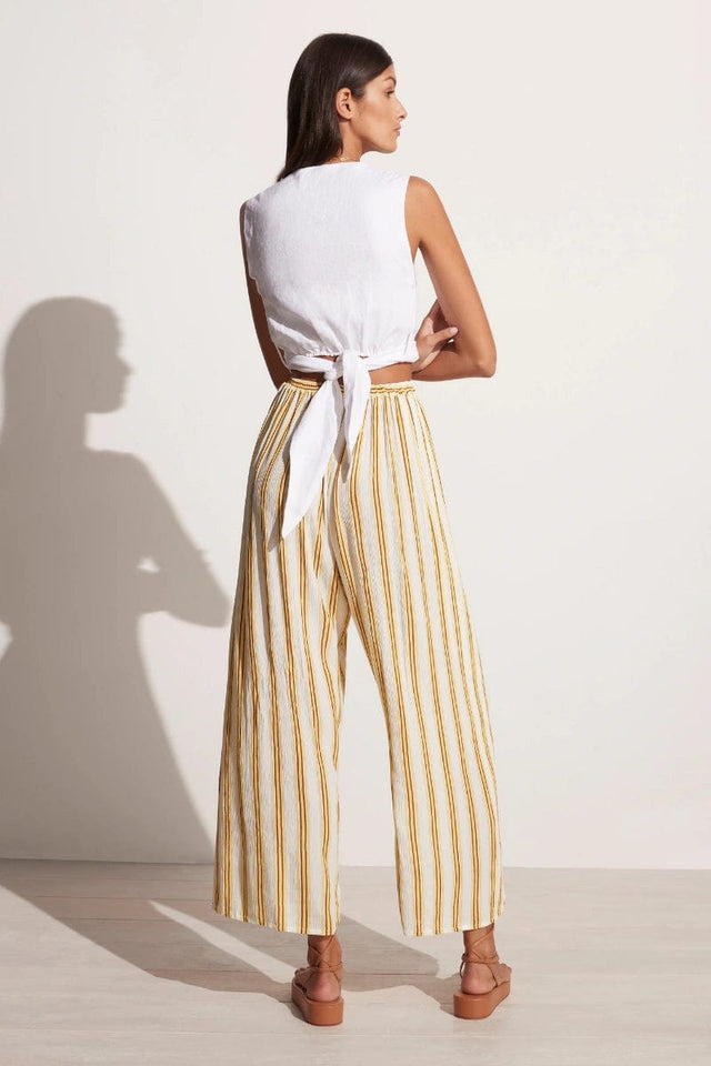 El Careyes Pants Tico Stripe Print - Final Sale