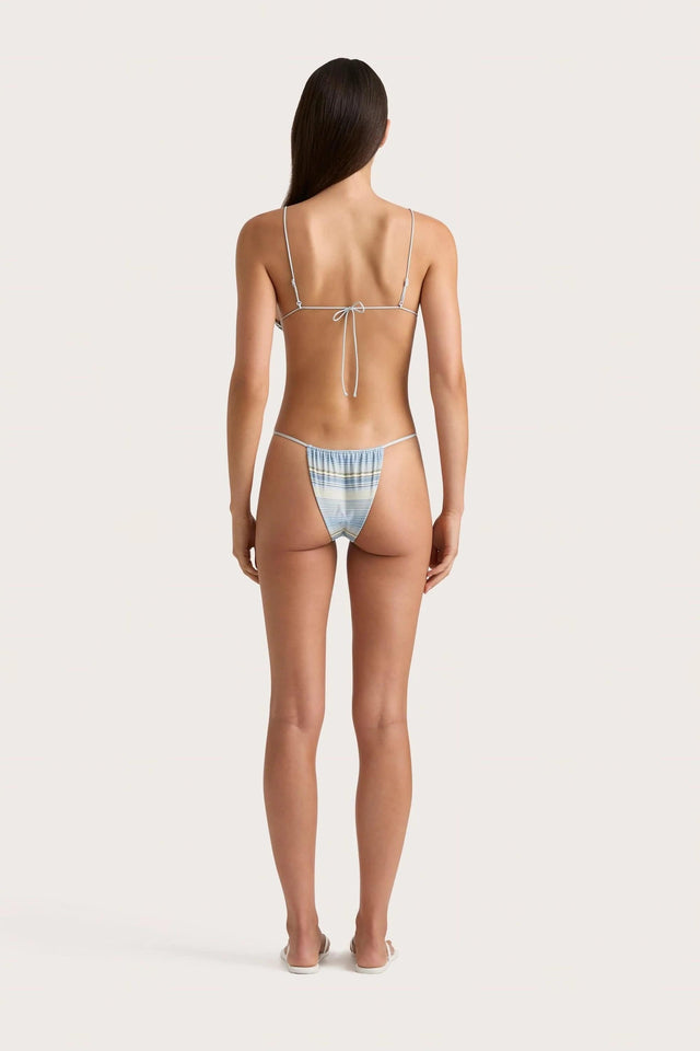 Elea Bikini Bottom Futura Stripe Sky Blue