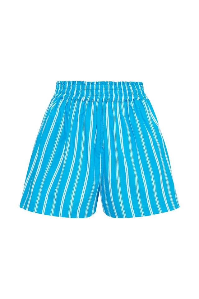 Elva Shorts Maya Stripe Print Blue ISLAS Shorts