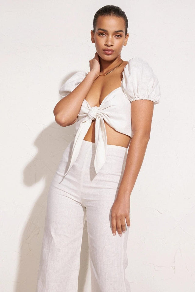 Eva Top Plain Egg Shell - Final Sale