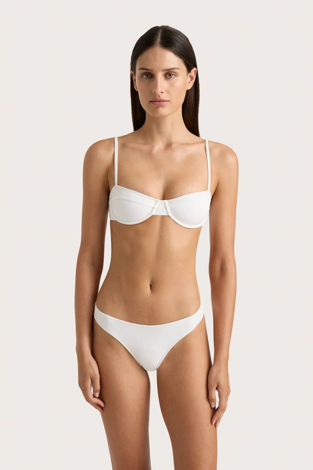 Farrah Bikini Top White - Final Sale