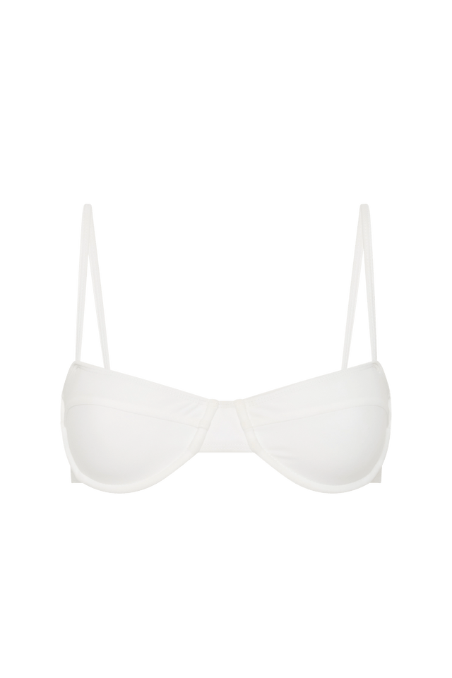 Farrah Bikini Top White