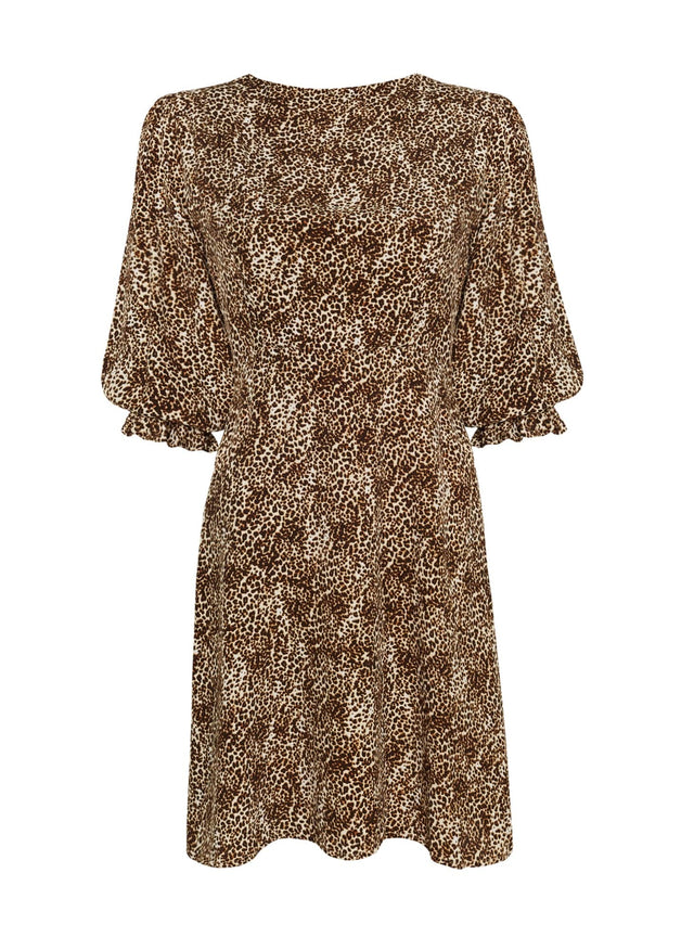 Fontane Mini Dress Charlie Leopard - Final Sale MEMOIRE Mini Dress