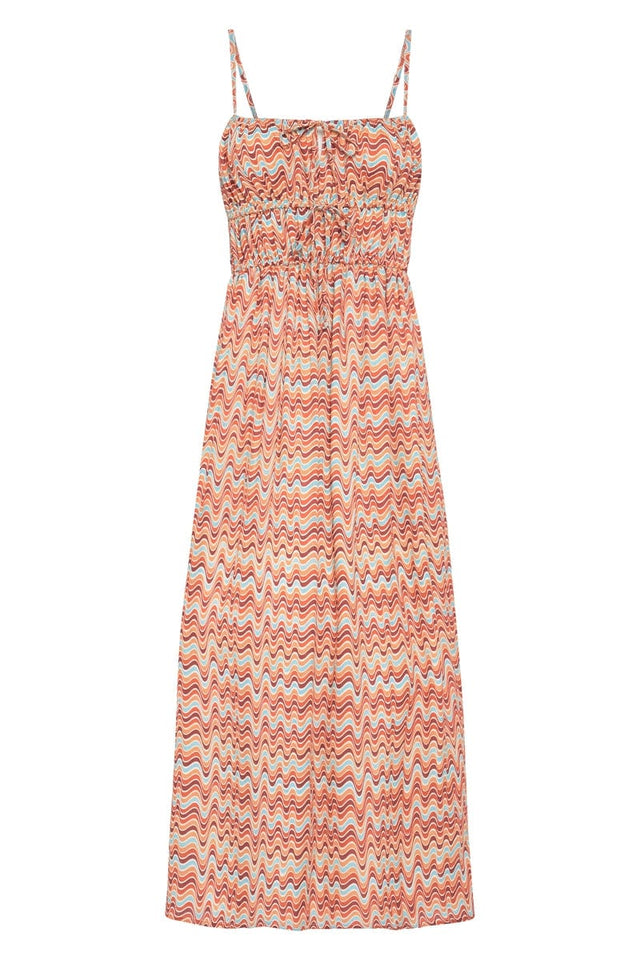 Francesca Midi Dress Vadella Print Dusk EL SOL Midi Dress