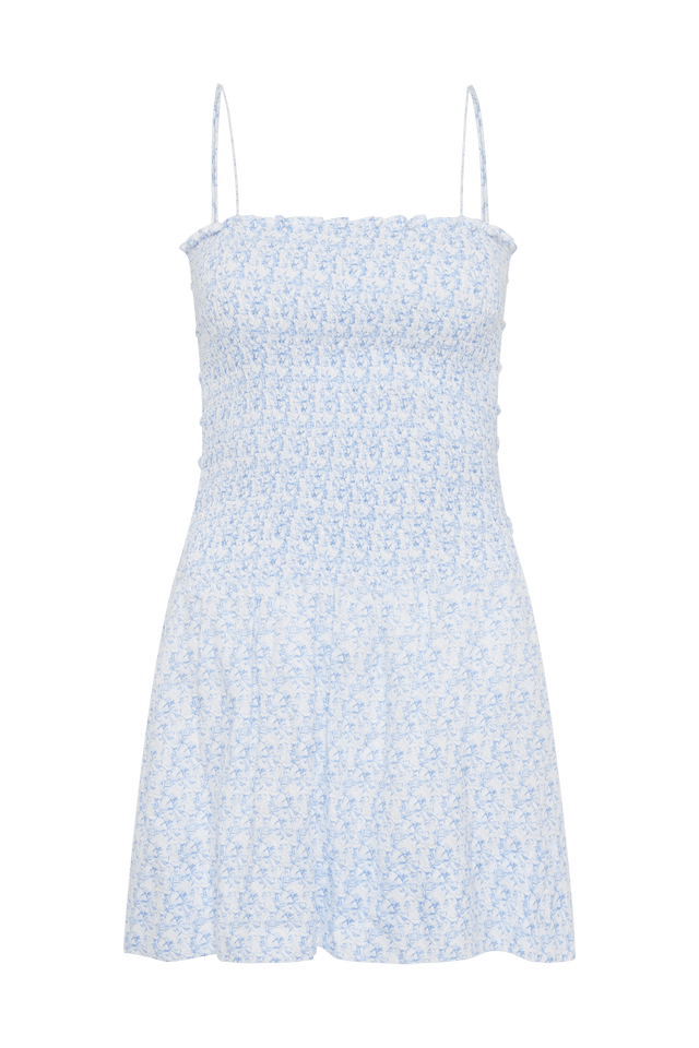 Geriba Mini Dress Leilani Mid Blue