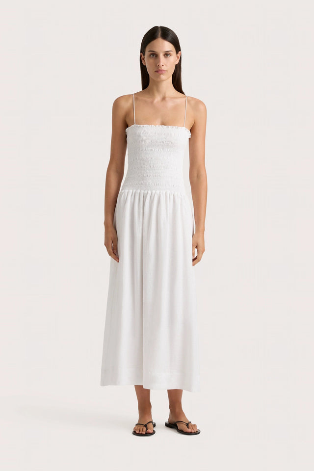 Geriba Midi Dress White