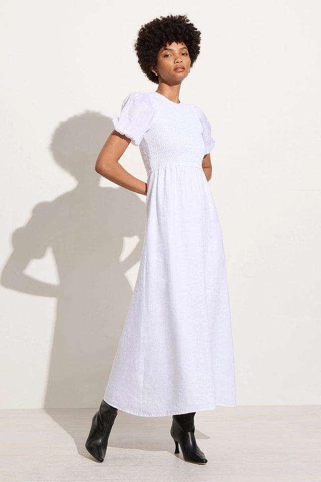 Gloria Midi Dress White Final Sale