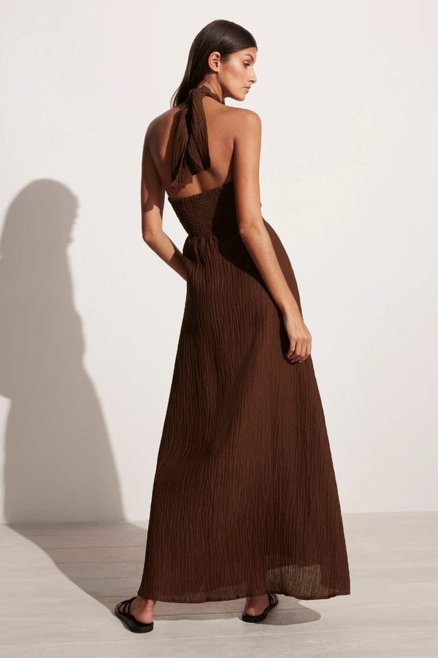 Halona Maxi Dress Chocolate - Final Sale