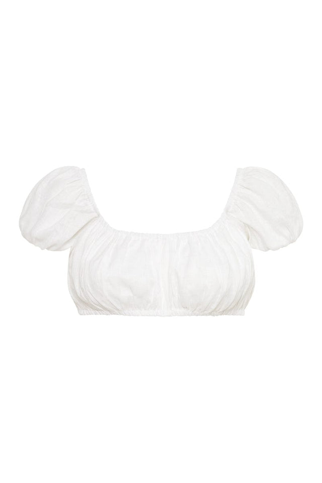 Harlow Top White ISLAS Fashion Tops