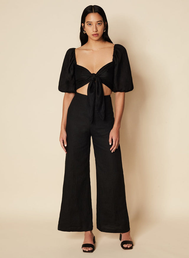 Idrissy Top Plain Black - Final Sale LA SAISON Fashion Tops