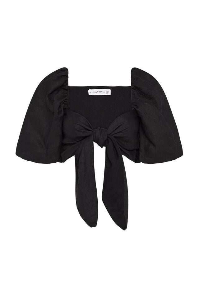 Idrissy Top Plain Black - Final Sale LA SAISON Fashion Tops