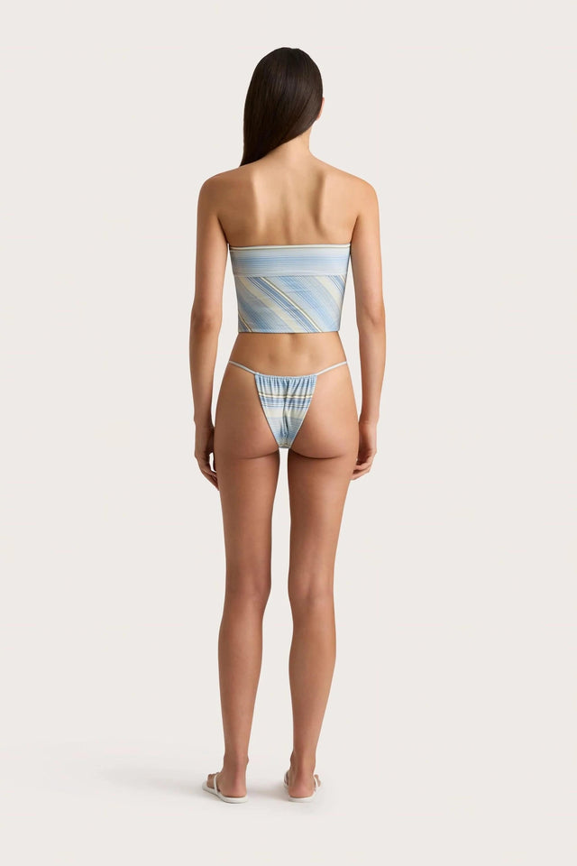 Jean Swim Top Futura Stripe Sky Blue