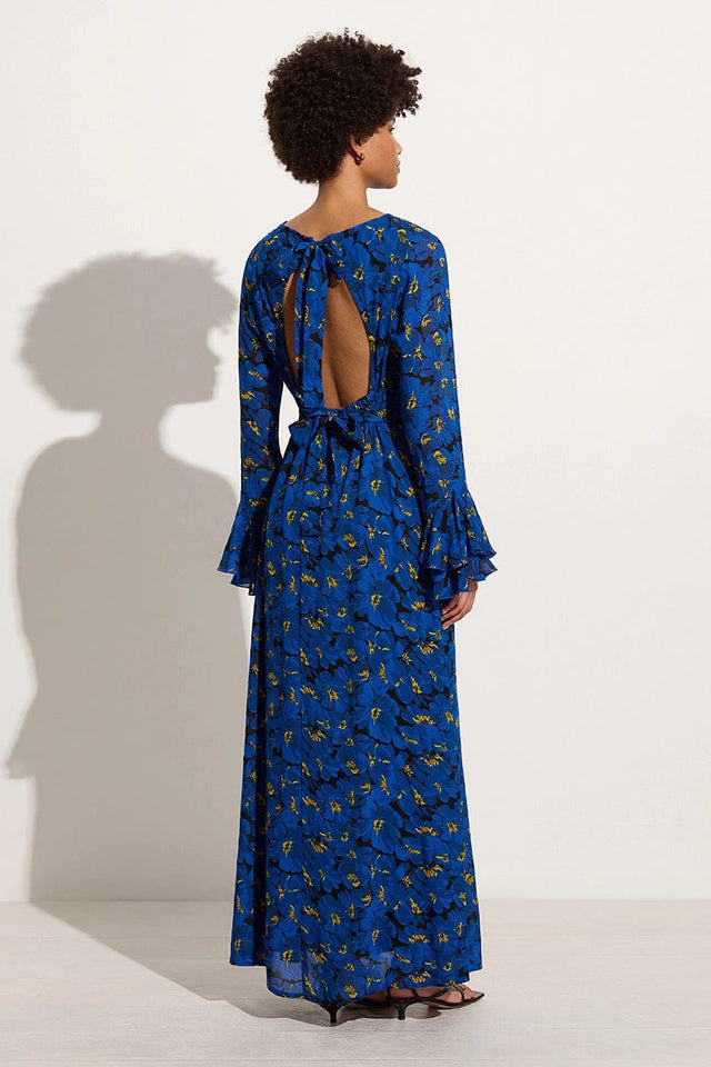 La Joya Maxi Dress El Limon Floral Blue