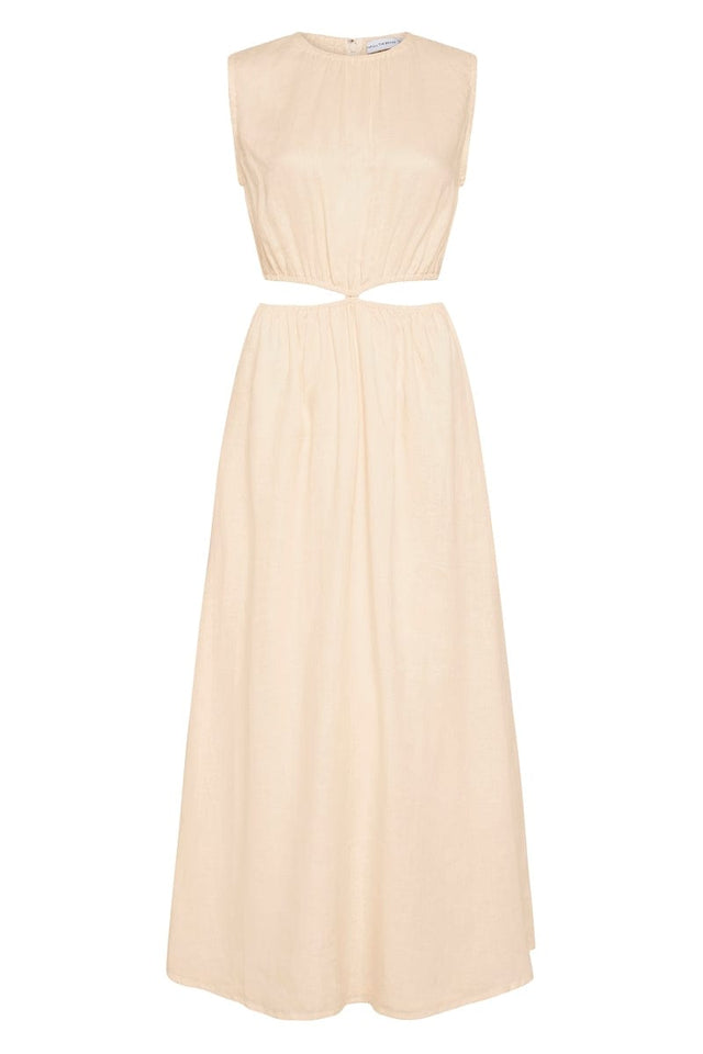 Las Flores Maxi Dress Plain Shell EL SOL Midi Dress