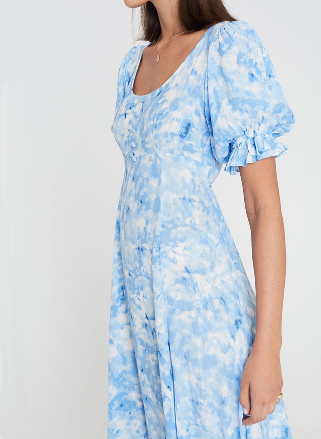 Linnie Midi Dress Roos Tie Dye - Blue - Final Sale RIVIERA Midi Dress