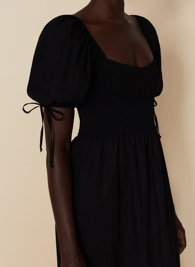 Lithana Midi Dress Plain Black - Final Sale VACANCES Midi Dress