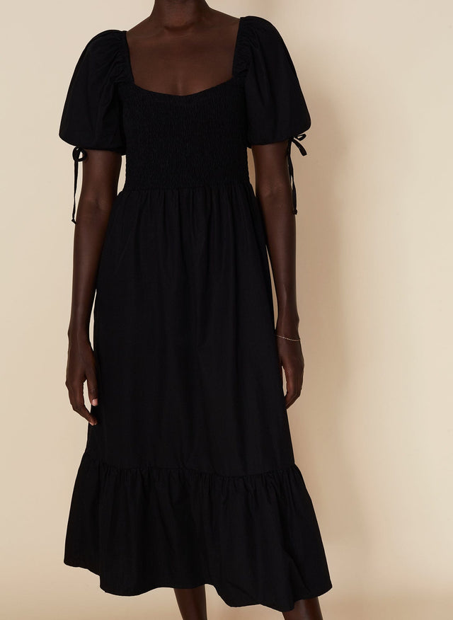 Lithana Midi Dress Plain Black - Final Sale VACANCES Midi Dress