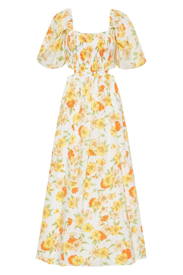 Loucetta Midi Dress Palermo Floral Print IL MEDITERRANEO Midi Dress